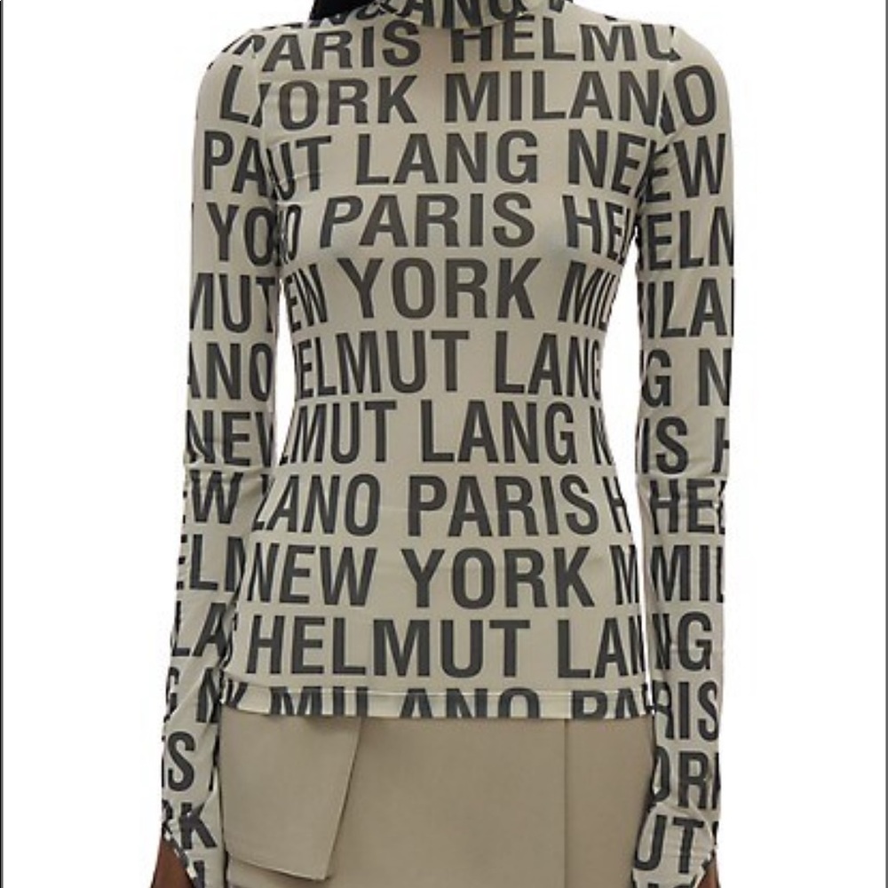 Helmet Lang sheer shirt